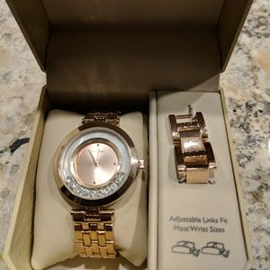 Ellen Tracy Rose Gold Watch